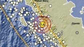 Gempa Magnitudo 5,6 Guncang Pesisir Selatan Sumbar