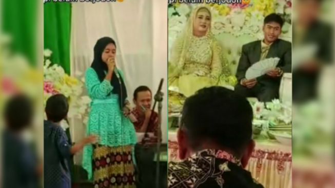 Viral Perempuan Nyanyi Lagu Aku Bukan Jodohnya di Nikahan Mantan, Bikin Tamu Undangan Heboh