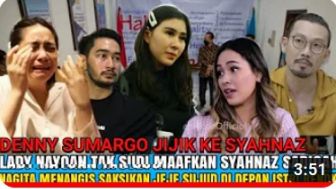 Cek Fakta: Jeje Govinda sampai Sujud di Kaki Lady Nayoan, Istri Rendy Kjaernett Gak Sudi Maafkan Syahnaz Sadiqah, Jijik!