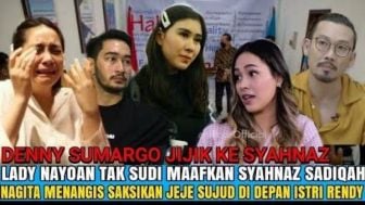 Tangis Nagita Slavina Pecah, Jeje Govinda Sampai Sujud Minta Maaf ke Lady Nayoan usai Syahnaz Selingkuh dengan Rendy Kjaernett, Cek Faktanya!