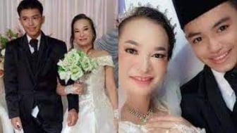 Viral Pernikahan Beda 25 Tahun, Mempelai Wanita Ternyata Teman Ibu Si Pengantin Pria: Tanpa Paksaan, Murni!