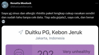 Chef Renatta Moeloek Keluhkan Penyakitnya Kambuh Gegara Kualitas Udara Buruk: Sudah Tahu Tanpa Cek Data