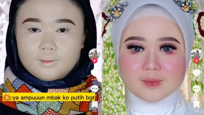 WOW... Transformasi Makeup Pengantin Solo Wanita Ini Awalnya Dihujat Gegara Terlalu Putih, Ternyata Hasilnya di Luar Dugaan!