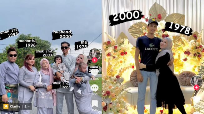 Nikah dengan Pria Jarak Usia 22 Tahun, Kisah Wanita Ini Viral di TikTok, Anaknya Lebih Tua dari Suami Barunya