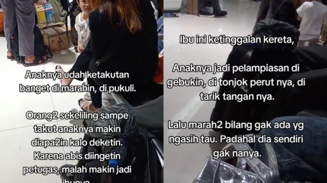 Kejam! Ibu Hajar Anak di Stasiun Gara-gara Ketinggalan Kereta: Gak Punya  Hati - Rumpita