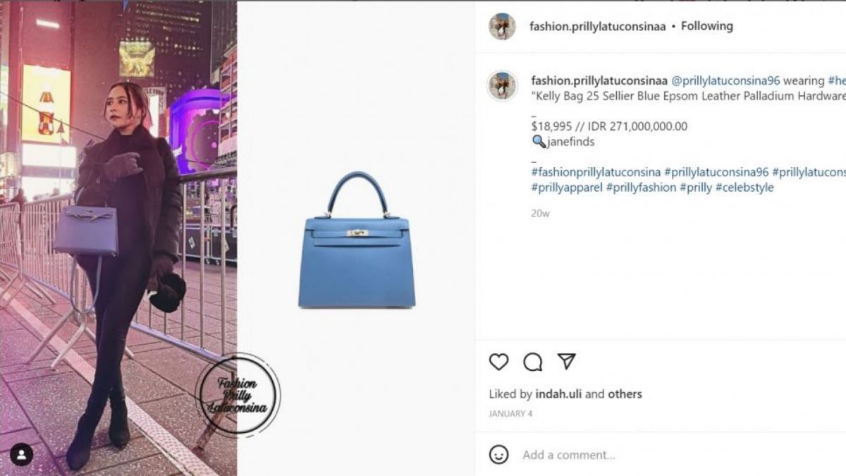 Tas Mewah Prilly Latuconsina [suara.com]