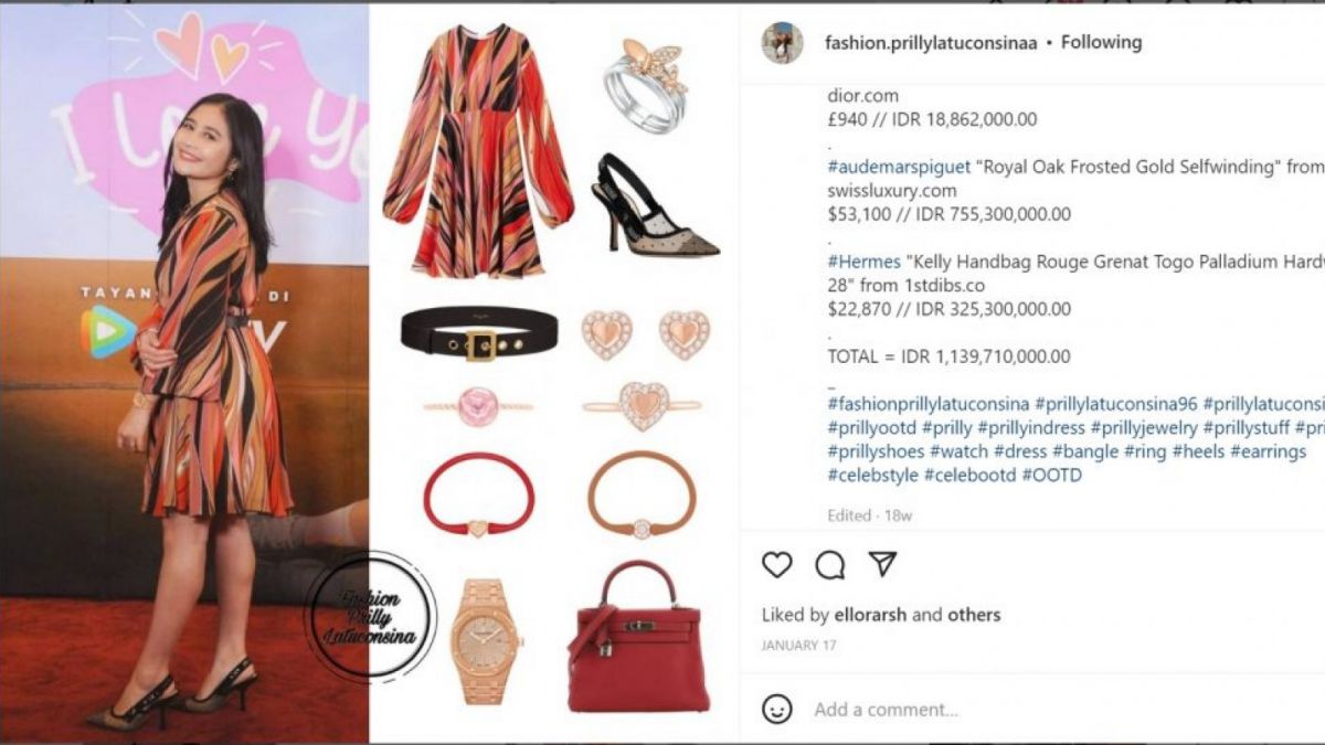 Tas Mewah Prilly Latuconsina [suara.com]