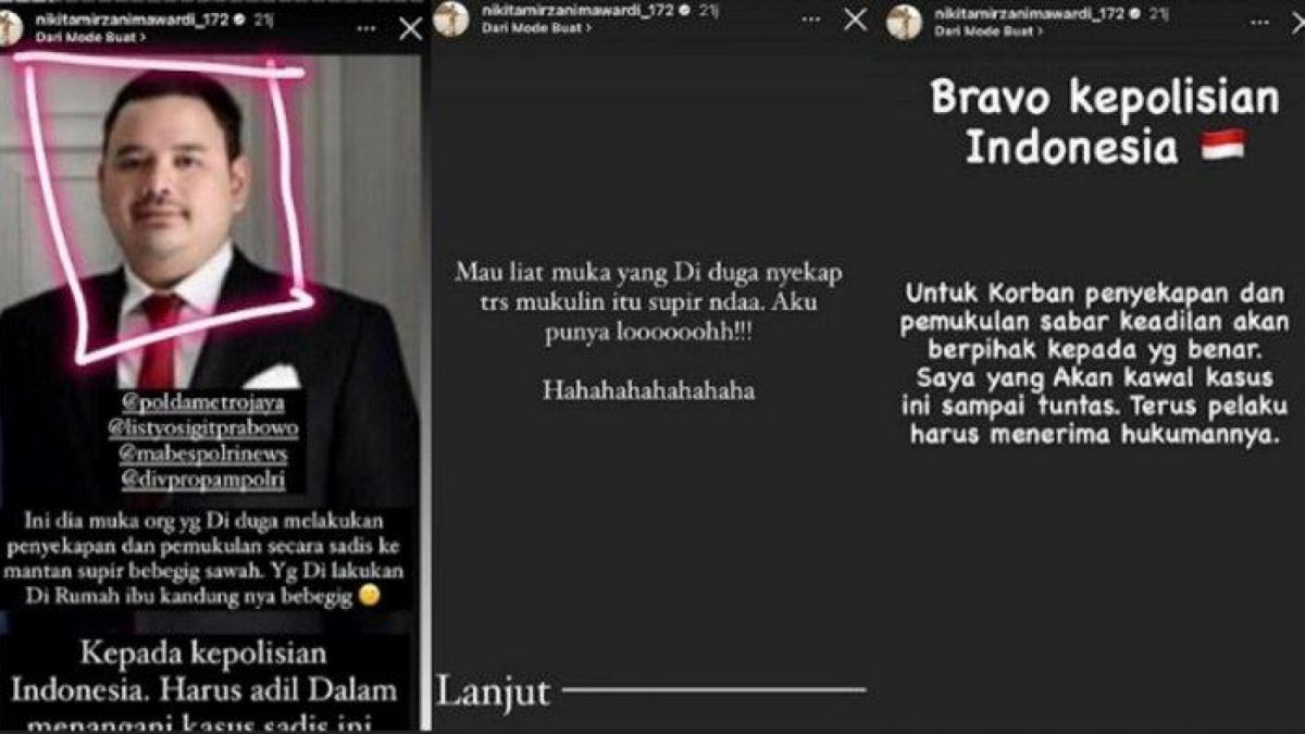 Nikita Mirzani senggoli Dito soal penganiayaan Art 02 (foto instagram@nikitamirzanimawardi_172)