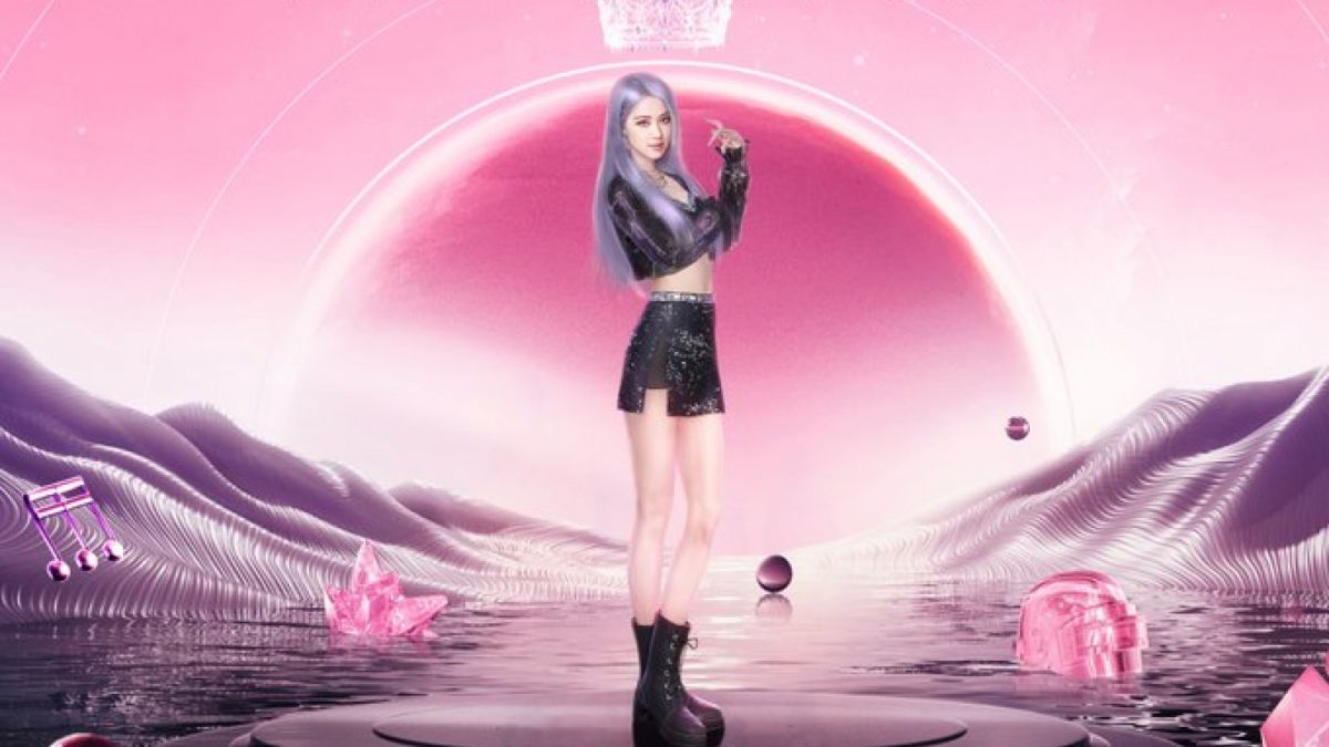 Karakter Avatar 3D Rose BLACKPINK [Twitter/@PUBGMOBILE]