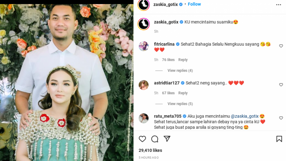 Unggahan Instagram Zaskia Gotik [Instagram/@zaskia_gotix]