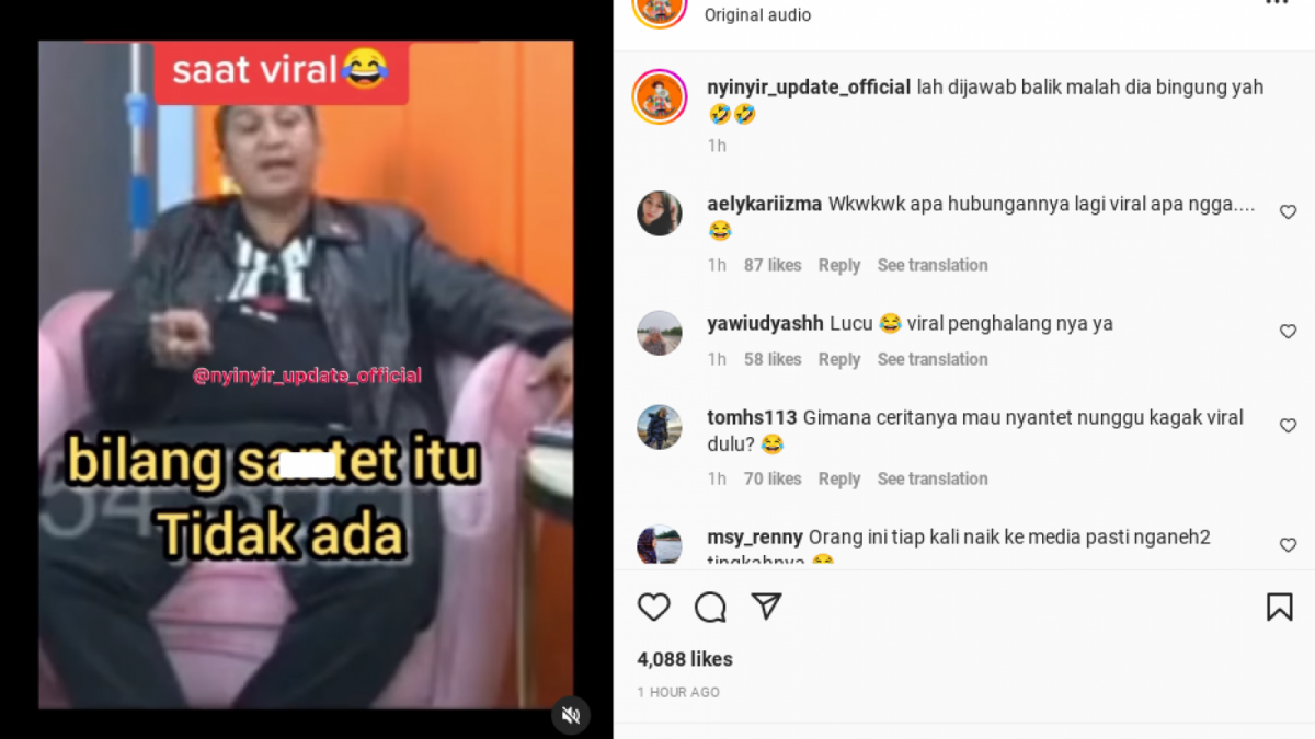 Unggahan Instagram [Instagram/@nyinyir_update_official]