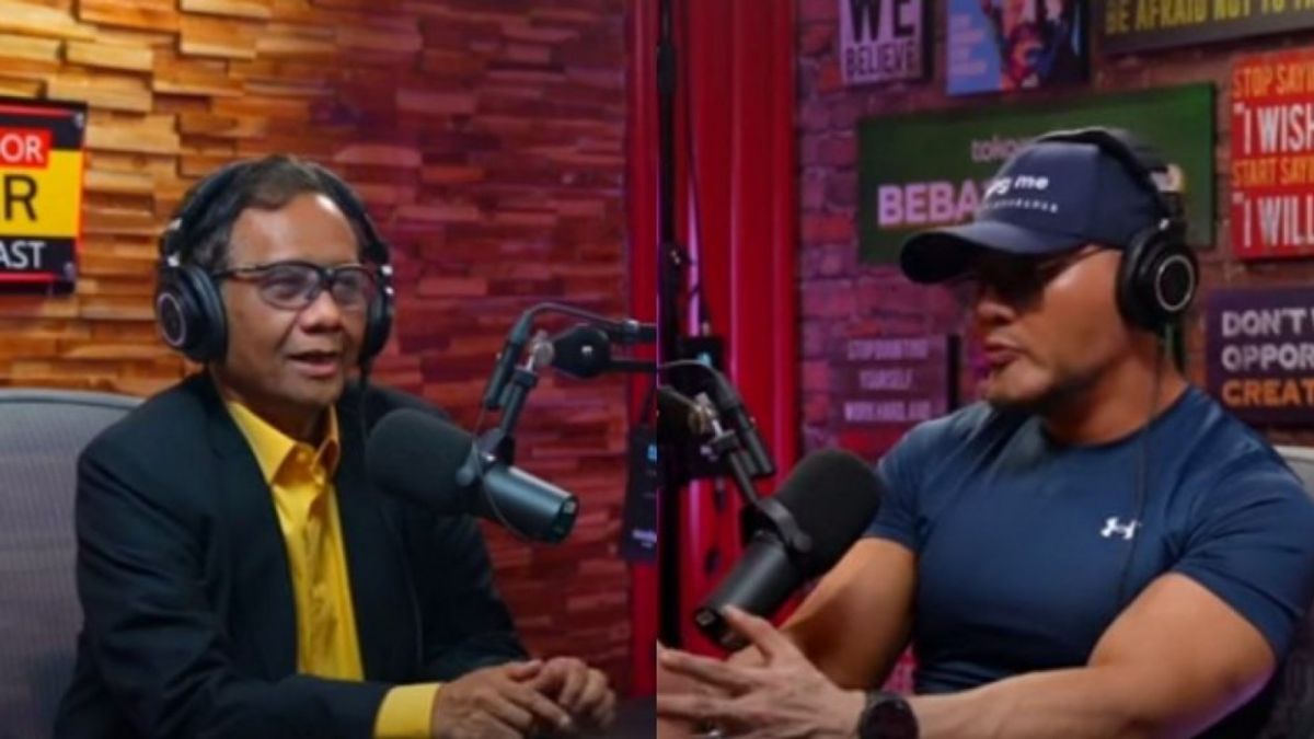 Foto kolase Mahfud MD dan Deddy Corbuzier [YouTube/Deddy Corbuzier]