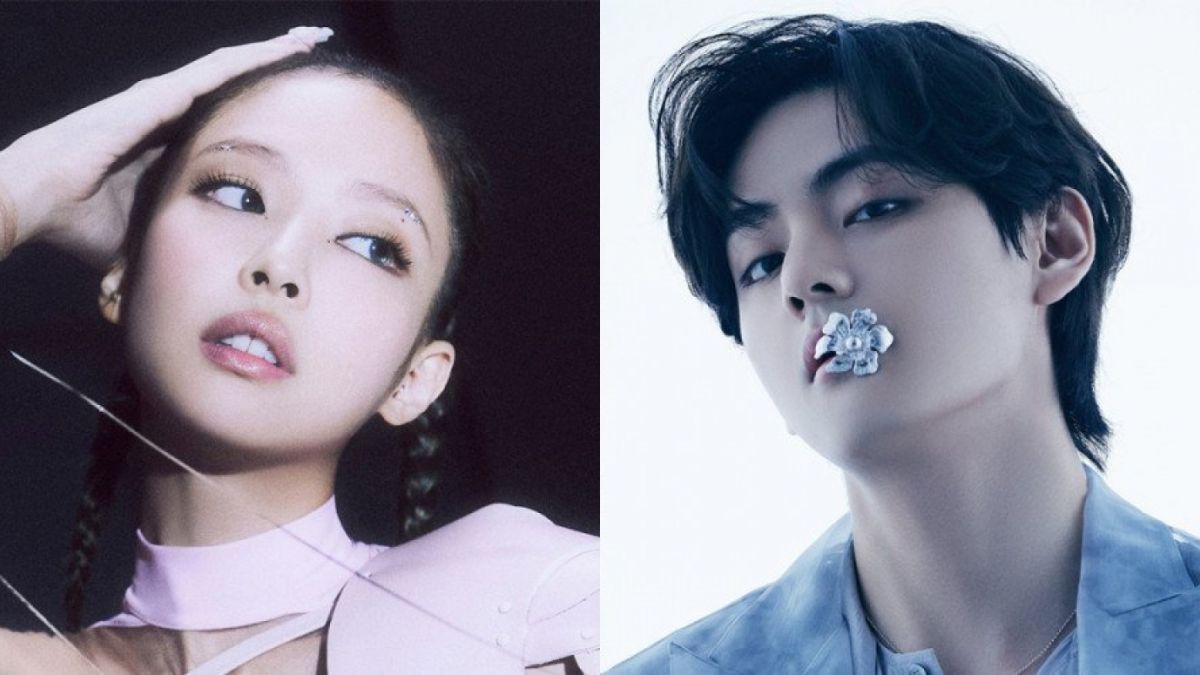 Jennie BLACKPINK dan V BTS [Allkpop]