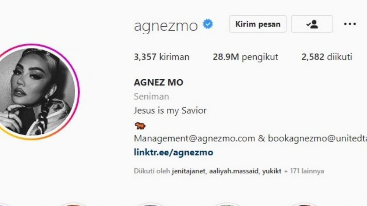 Heboh Isu Agnez Mo Pindah Agama [Instagram/@agnezmo]