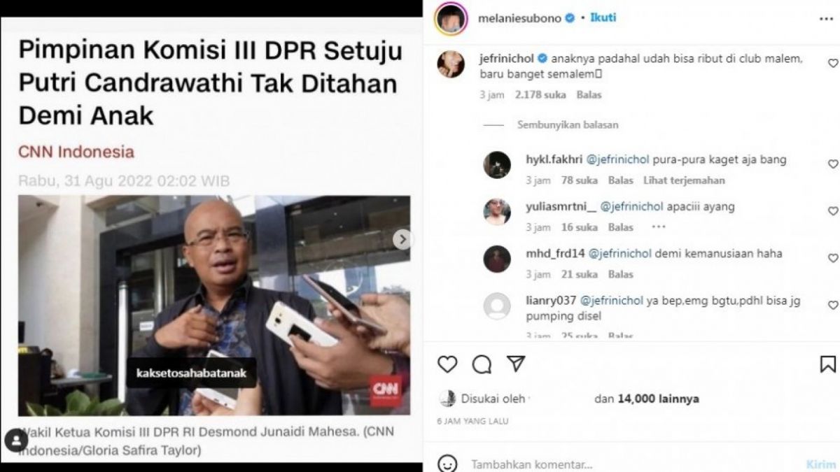 Unggahan Melanie Subono [Instagram/@melaniesubono] [Instagram/@melaniesubono]