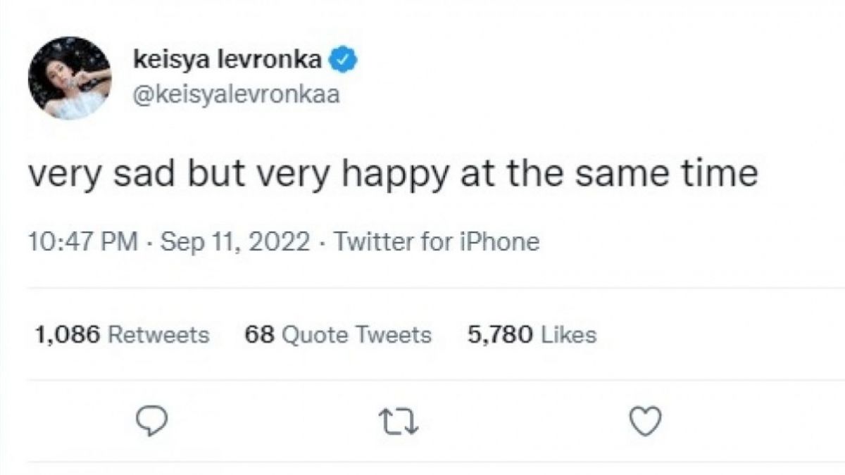 Unggahan Keisya Levronka [Twitter/@keisyalevronkaa] [Twitter/@keisyalevronkaa]