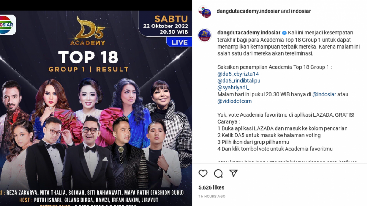 Poster Dangdut Academy [Instagram/@indosiar]