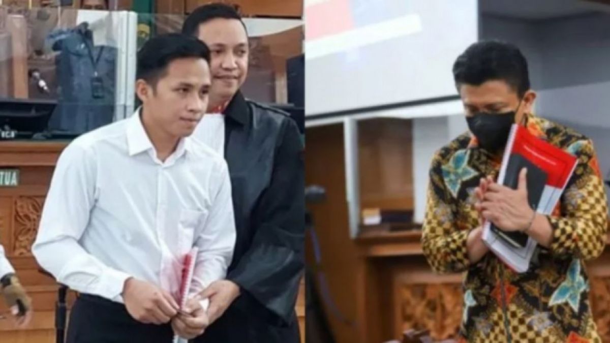 Kolase potret Richard Eliezer alias Bharada E dan Ferdy Sambo [Suara.com/Alfian Winanto]