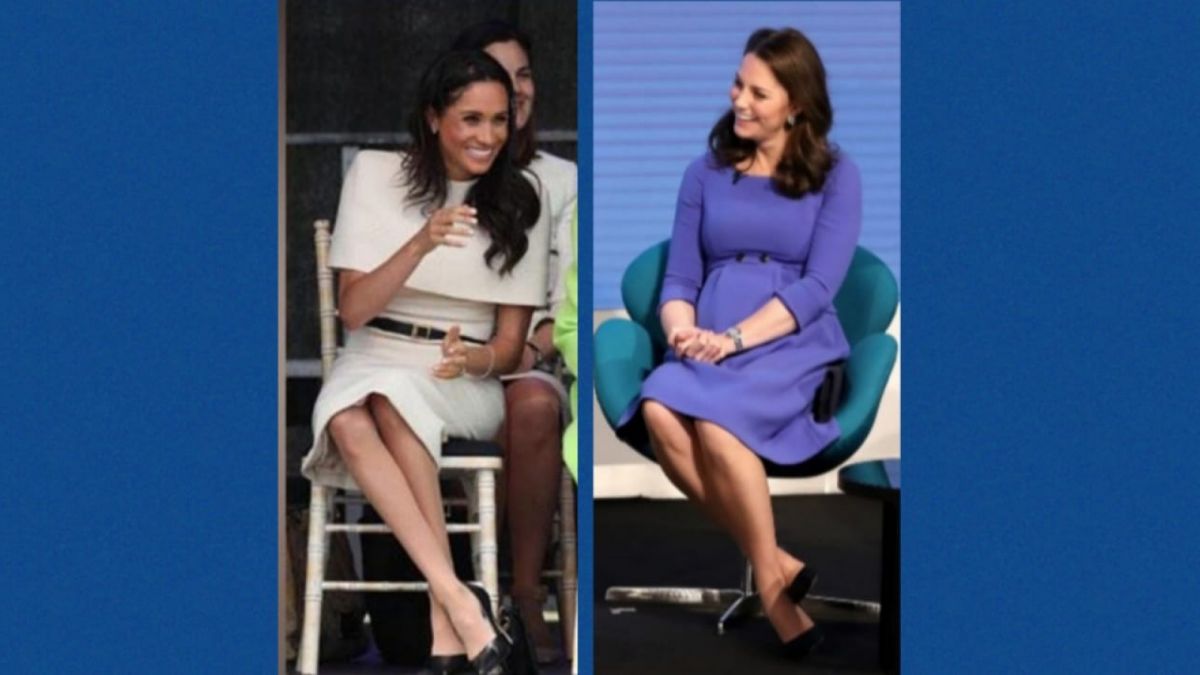 Meghan Markle dianggap meniru cara duduk Kate Middleton [Istimewa]