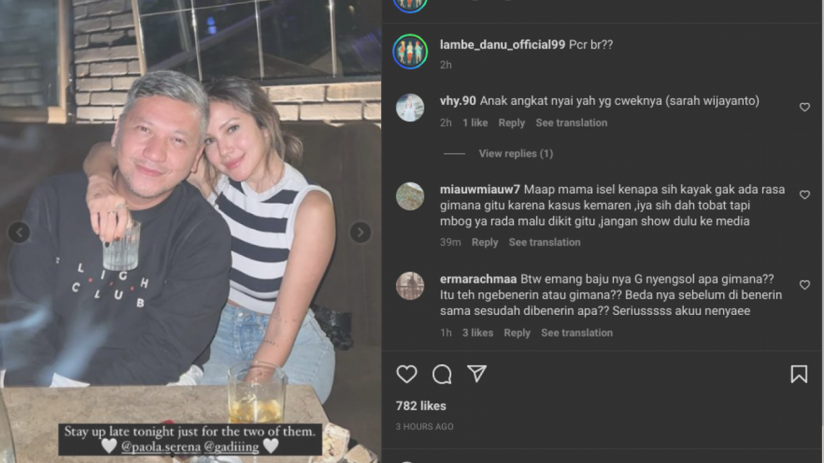 Gading Marten dan Paola Serena