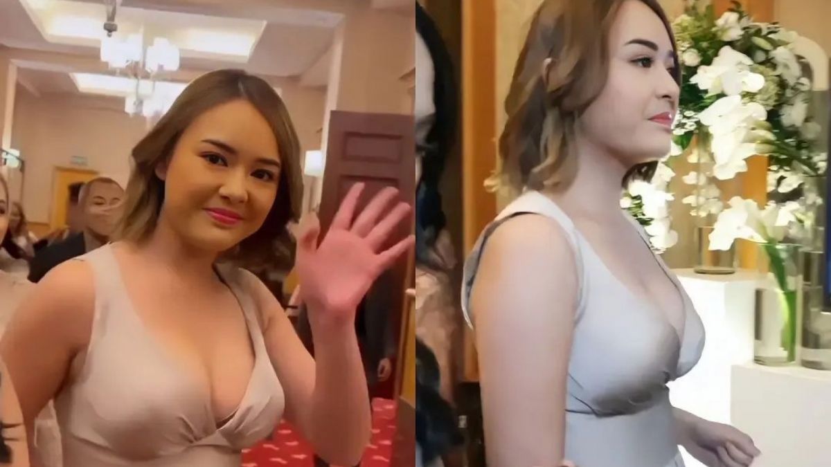 Pamer Belahan Dada, Amanda Manopo Jadi Sorotan di Pernikahan Glenca Chysara dan Rendi Jhon [Instagram/@arum_lia204]