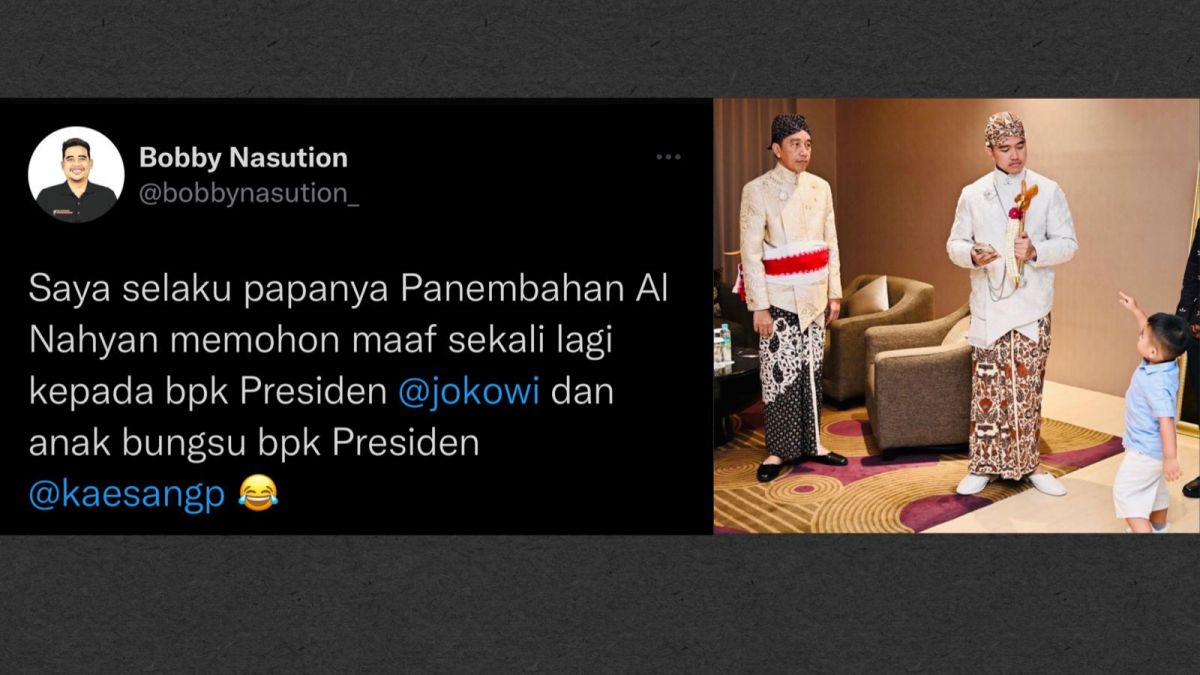 Permintaan maaf Bobby Nasution kepada Jokowi dan Kaesang [twitter/@bobbynasution_]