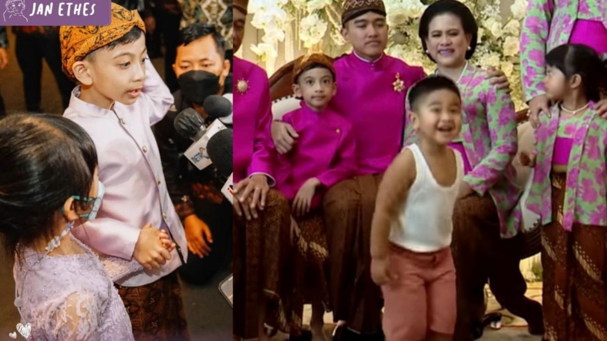 Tingkah lucu para cucu presiden Joko Widodo [Instagram/@janethesdotcom twitter/@boobynasution_]