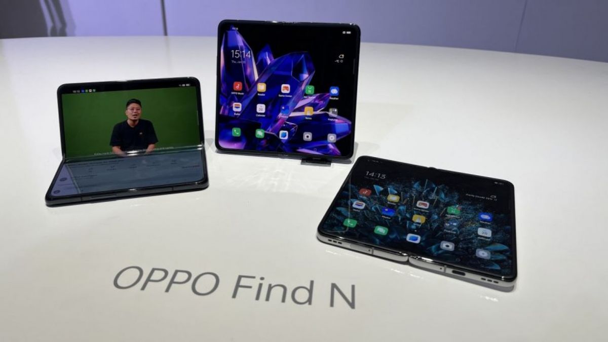 ponsel lipat oppo find n [Suara.com/Dicky Prastya]