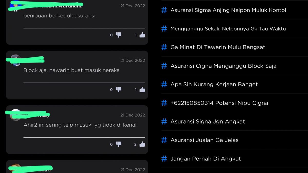 Aplikasi GetContact mampu memberikan informasi mengenai nama kontak seseorang [tangkapan layar aplikasi GetContact]