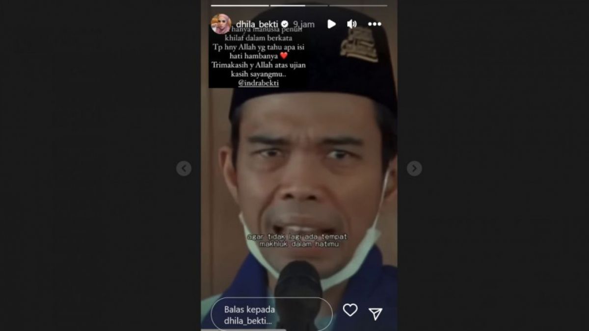 Unggahan istri Indra Bekti (Instagram/@dhila_bekti)