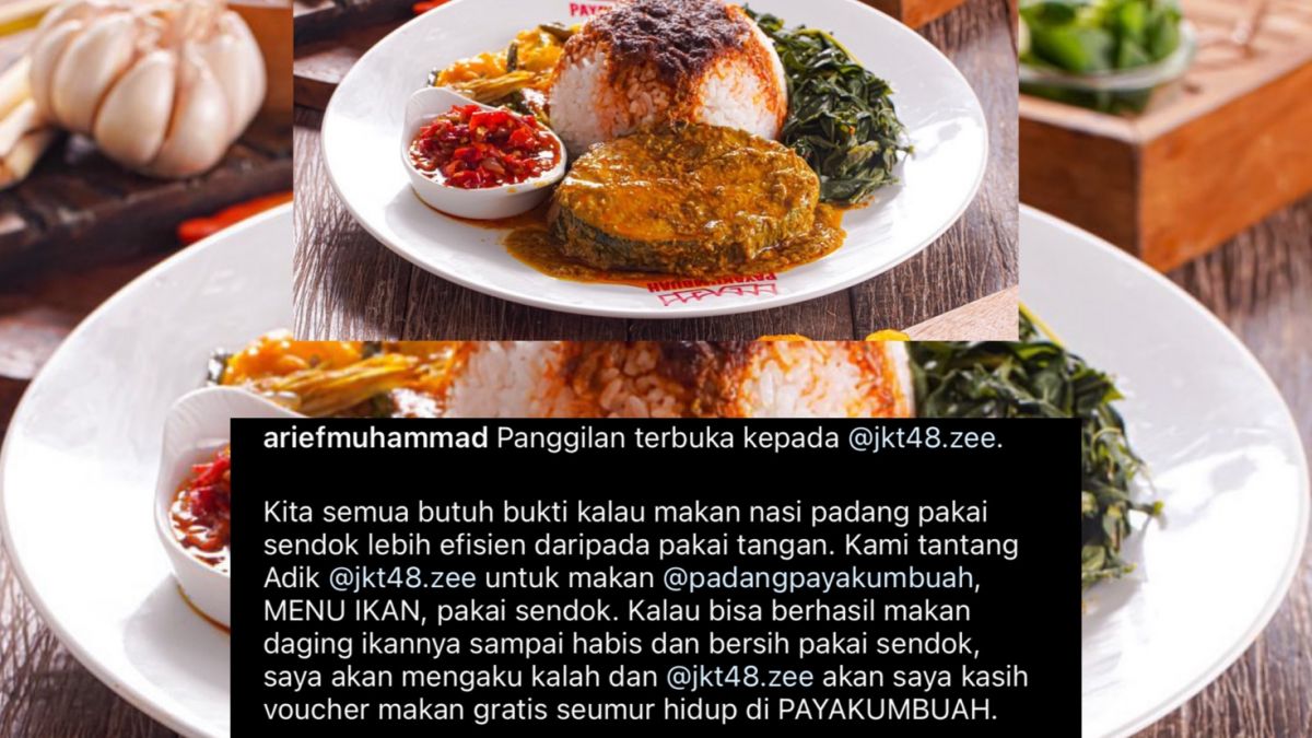 Tantangan Arief Muhammad untuk Zee JKT 48 [Instagram/@ariefmuhammad]