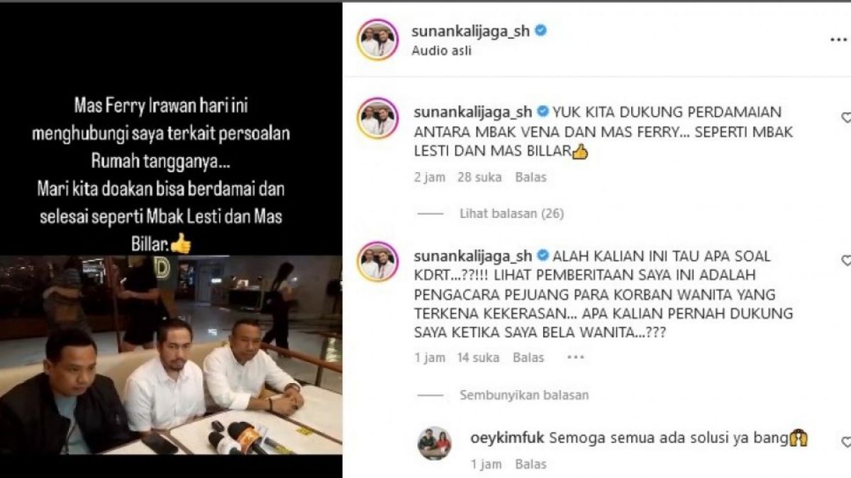 Sunan Kalijaga pengacara Ferry Irawan [Instagram]