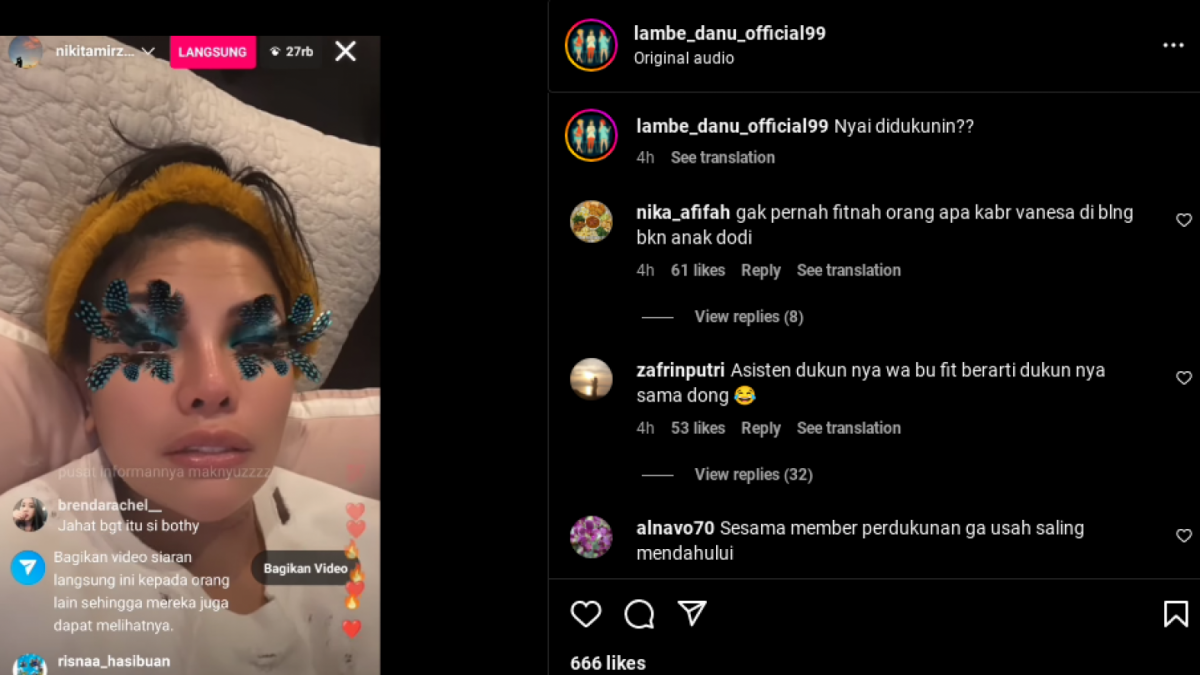 Nikita Mirzani Sebut Pernah di Dukunin Ivan Gunawan dan Maharani: Biar Mulut Gua Bisu, Tangan Gua Cacat [Instagram/@lambe_danu_official99]