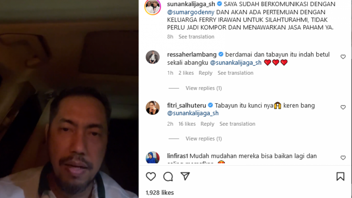 Denny Sumargo akan meminta maaf ke pihak keluarga Ferry Irawan