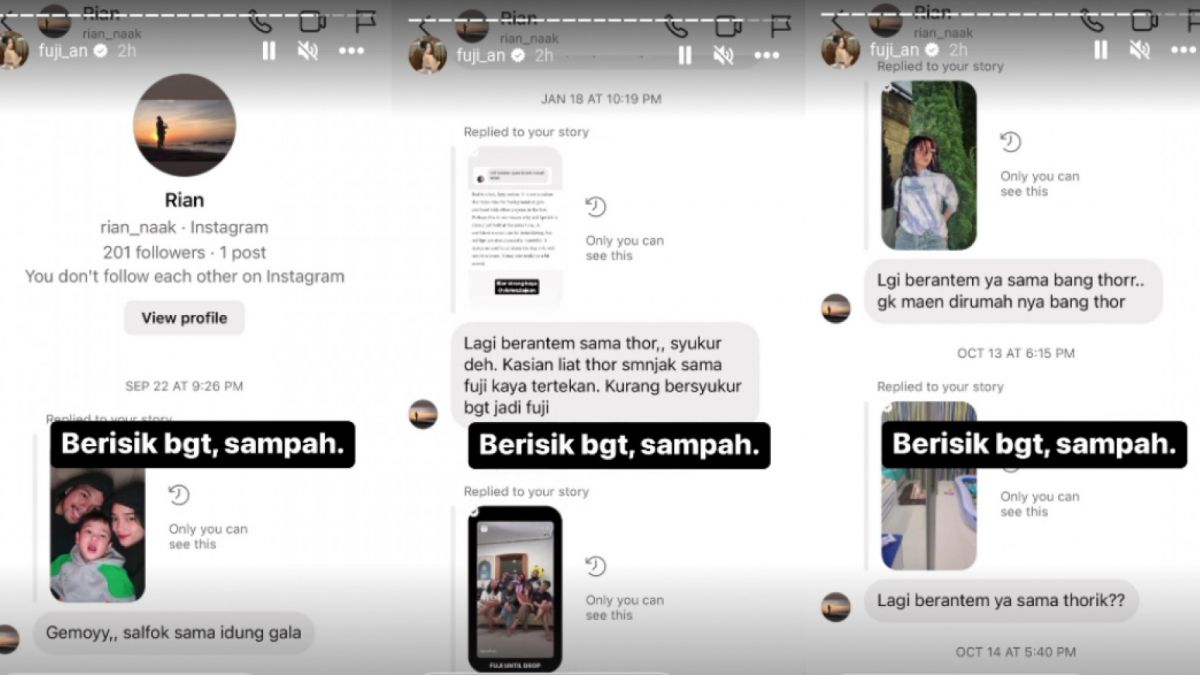 Fuji Ngamuk di Instagram, Kesal Dihujat Netizen Soal Hubungannya dengan Thariq Halilintar [Instagram/@fuji_an]