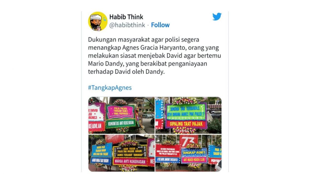 Tangkap layar cuitan Habib Think [Twitter @habibthink]