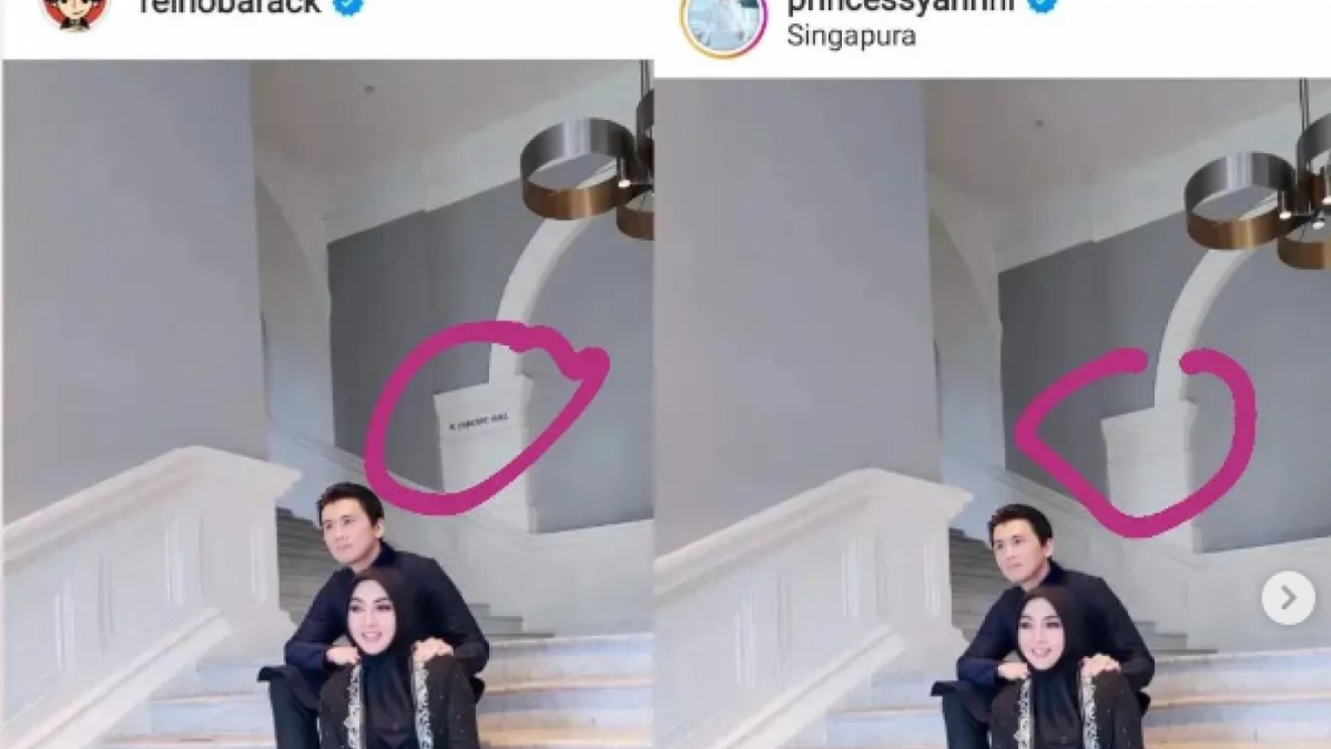 Syahrini Dicibir Usai Ketahuan Edit Foto Lebaran Bareng Reino Barack [Instagram/@lambe__danu]