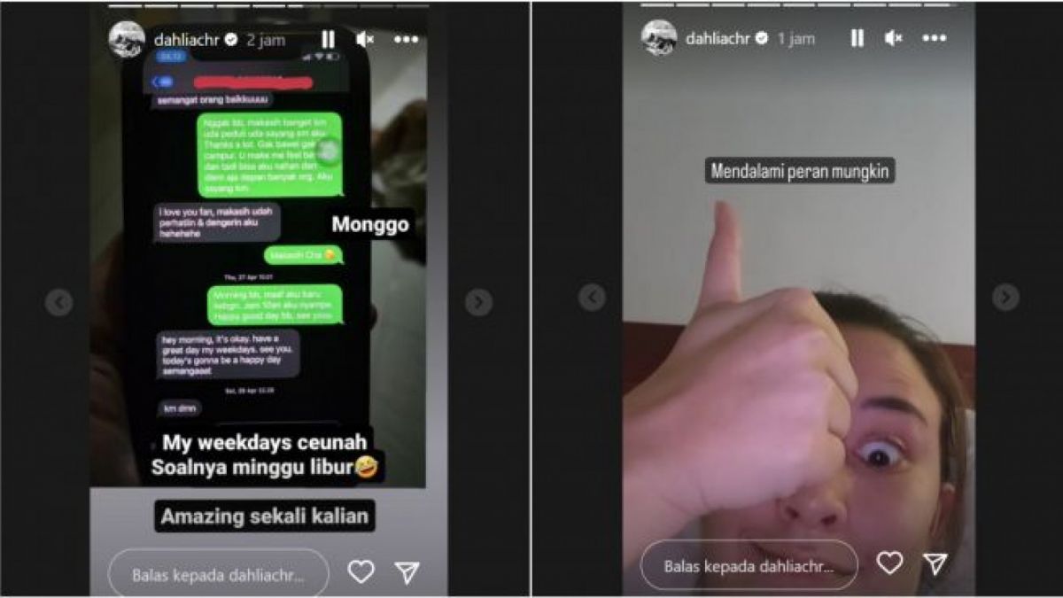 Dahlia Poland Bongkar Chat Mesra Fandy Christian Saling Umbar Sayang dengan WanitaLain [Instagram/@dahliachr]