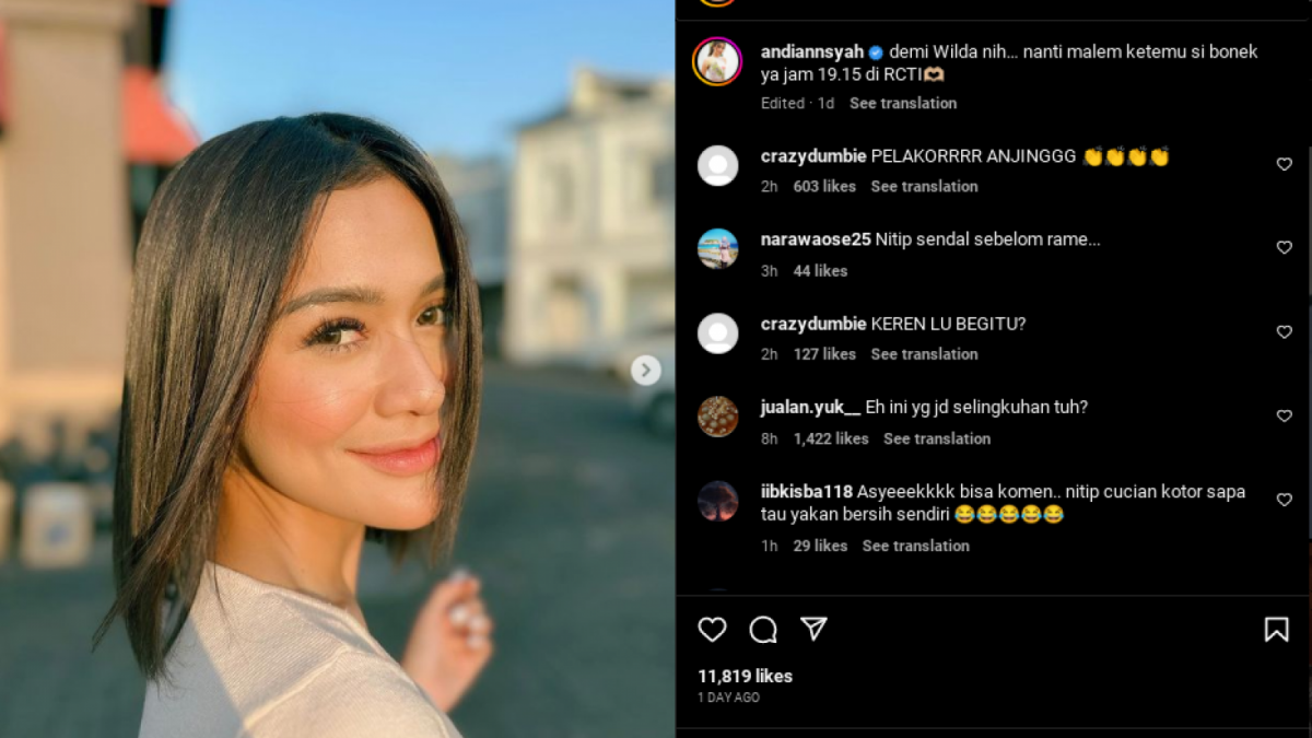 Fandy Christian Diduga Selingkuhi Dahlia Poland, Instagram Andi Annisa Digeruduk Netizen [Instagram/@andiannsyah]