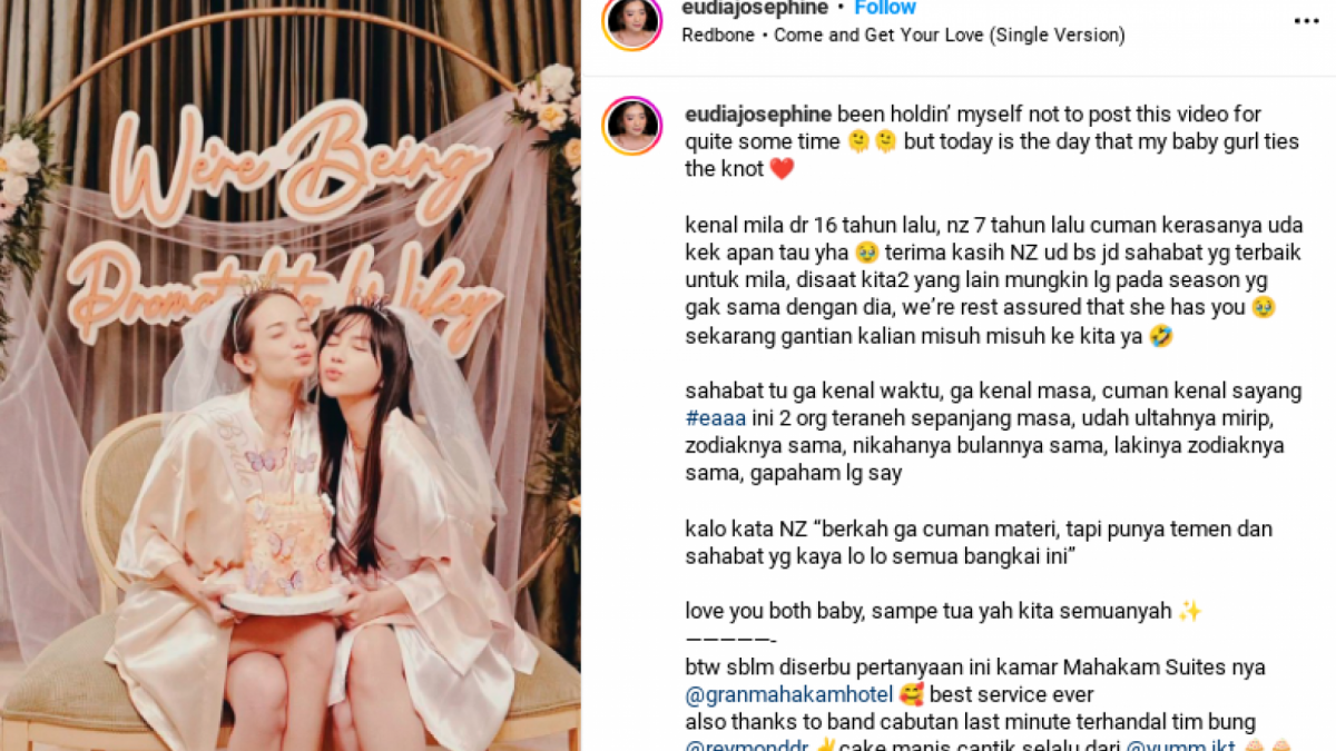 Enzy Storia Diam-diam Bridal Shower Bareng Jessica Mila [Instagram/@euodiajosephine]