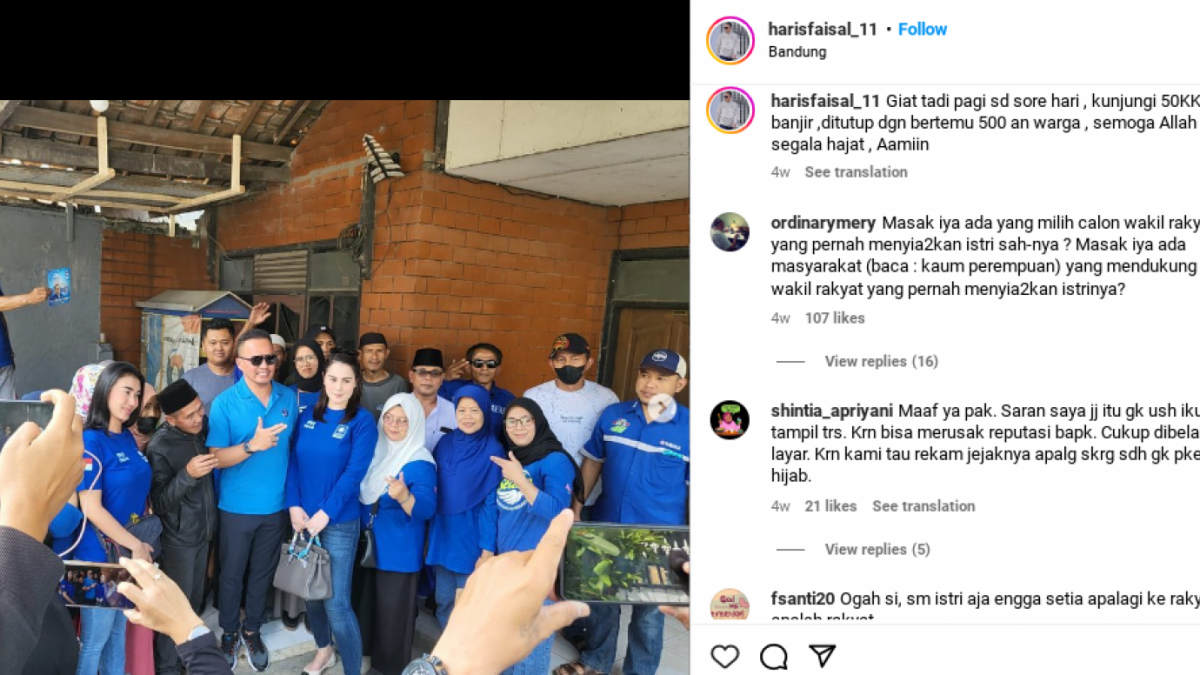 Unggahn Faisal Haris [Instagram/@harisfaisal_11]