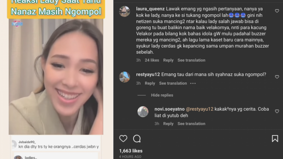 Lady Nayoan tertawa mengetahui Syahnaz Sadiqah masih ngompol