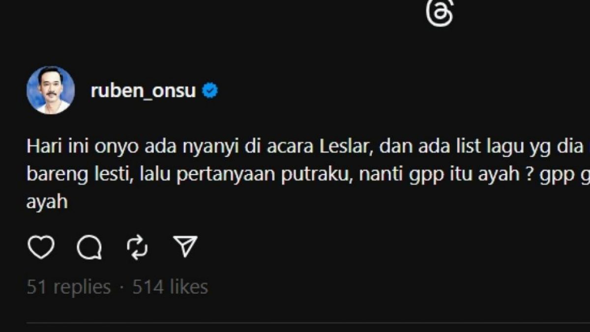 Betrand Peto trauma tampil dengan penyanyi lain (Threads)