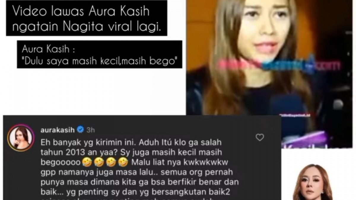 Klarifikasi Aura Kasih. [Instagram @dunianeti.]