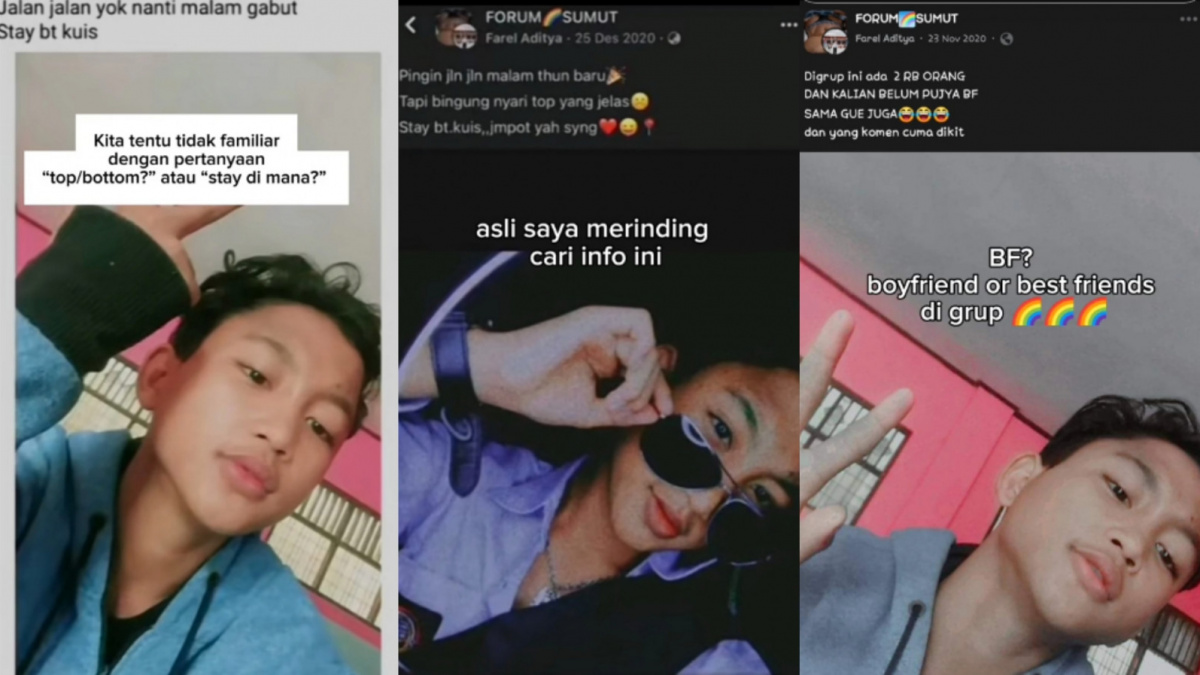 Farel Aditya terciduk aktif di grup pelangi [TikTok @farel.aditya19]