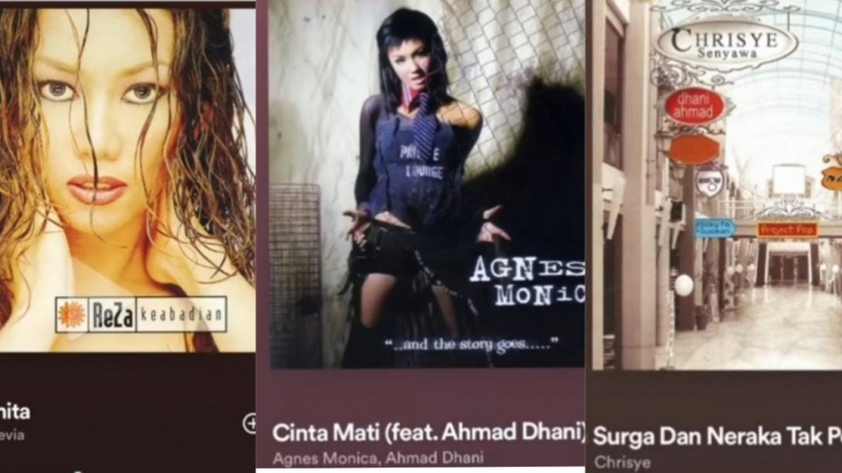 Lagu-lagu ciptaan Ahmad Dhani. [Tangkap layar TikTok @benjamin.williams45.]