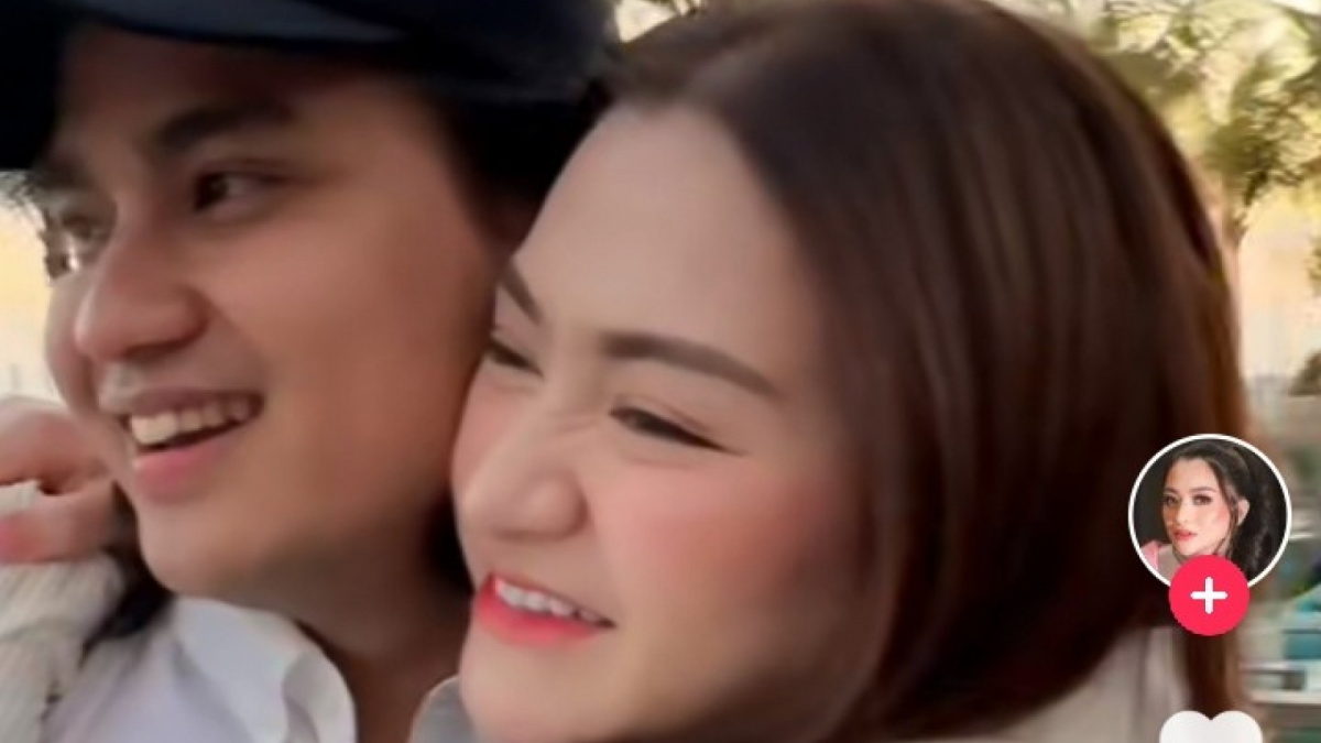 Foto Nathalie Holscher Jalan Berdua dan Peluk Mesra Yogi Ilham di Bali. [(Tiktok @nathalieholscher14)]