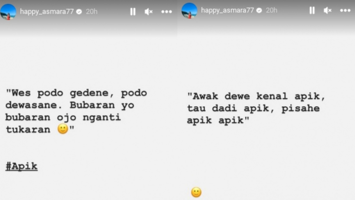 Unggahan Happy Asmara [Instagram/@happy_asmara77]