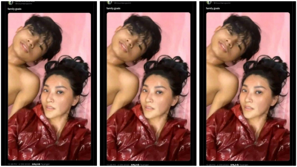 Betrand Peto tidur bersama ibunya