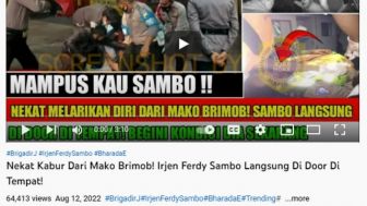 Irjen Ferdy Sambo Kabur dan Ditembak, Benarkah?